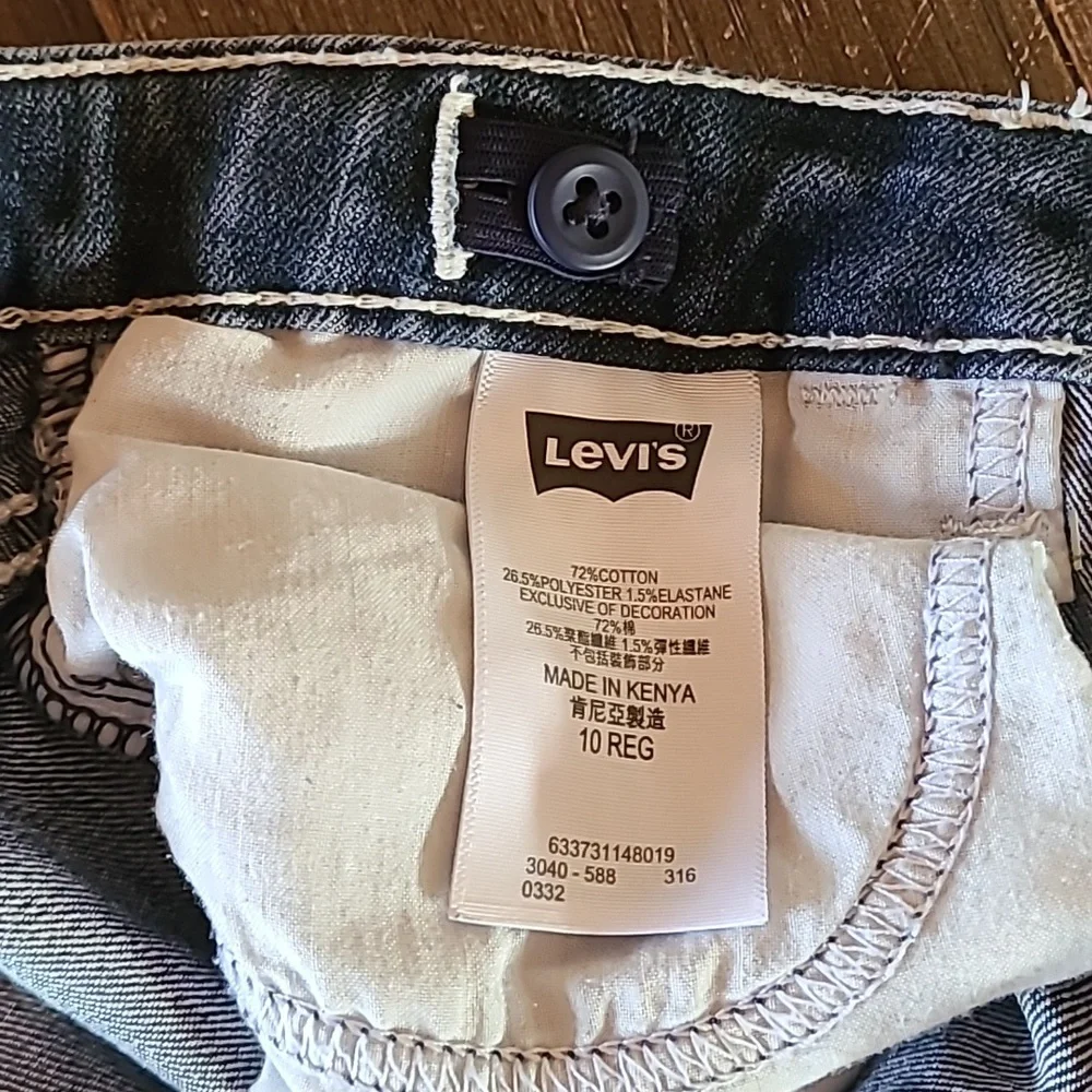​Levi's Girls 715 Boot Cut Jeans Medium Wash Adjustable Waist Size 10 Regular